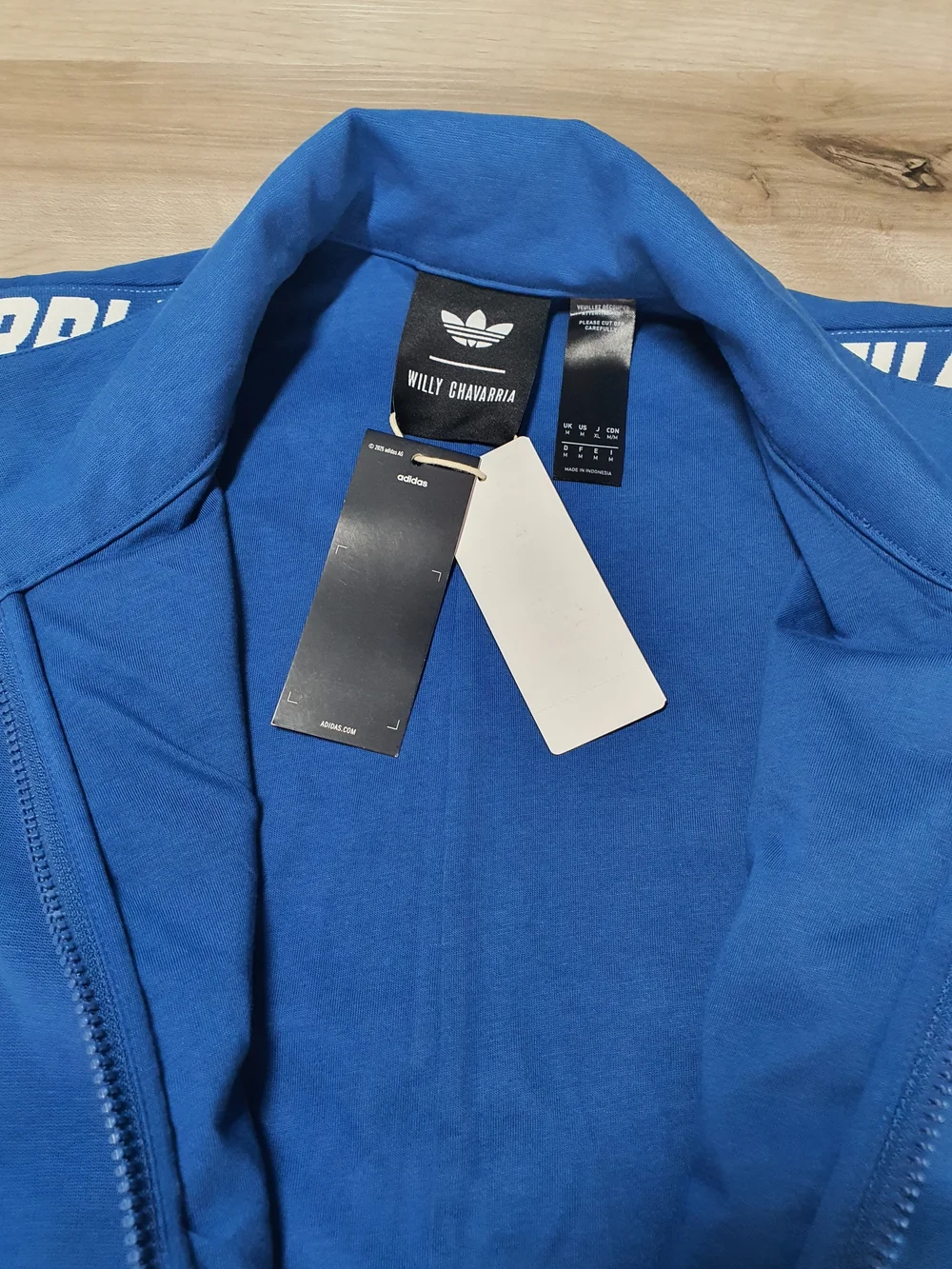 Adidas x Willy Chavarria Full Zip Knit Tracktop Jacket Marine JV8991 Sz Men's M